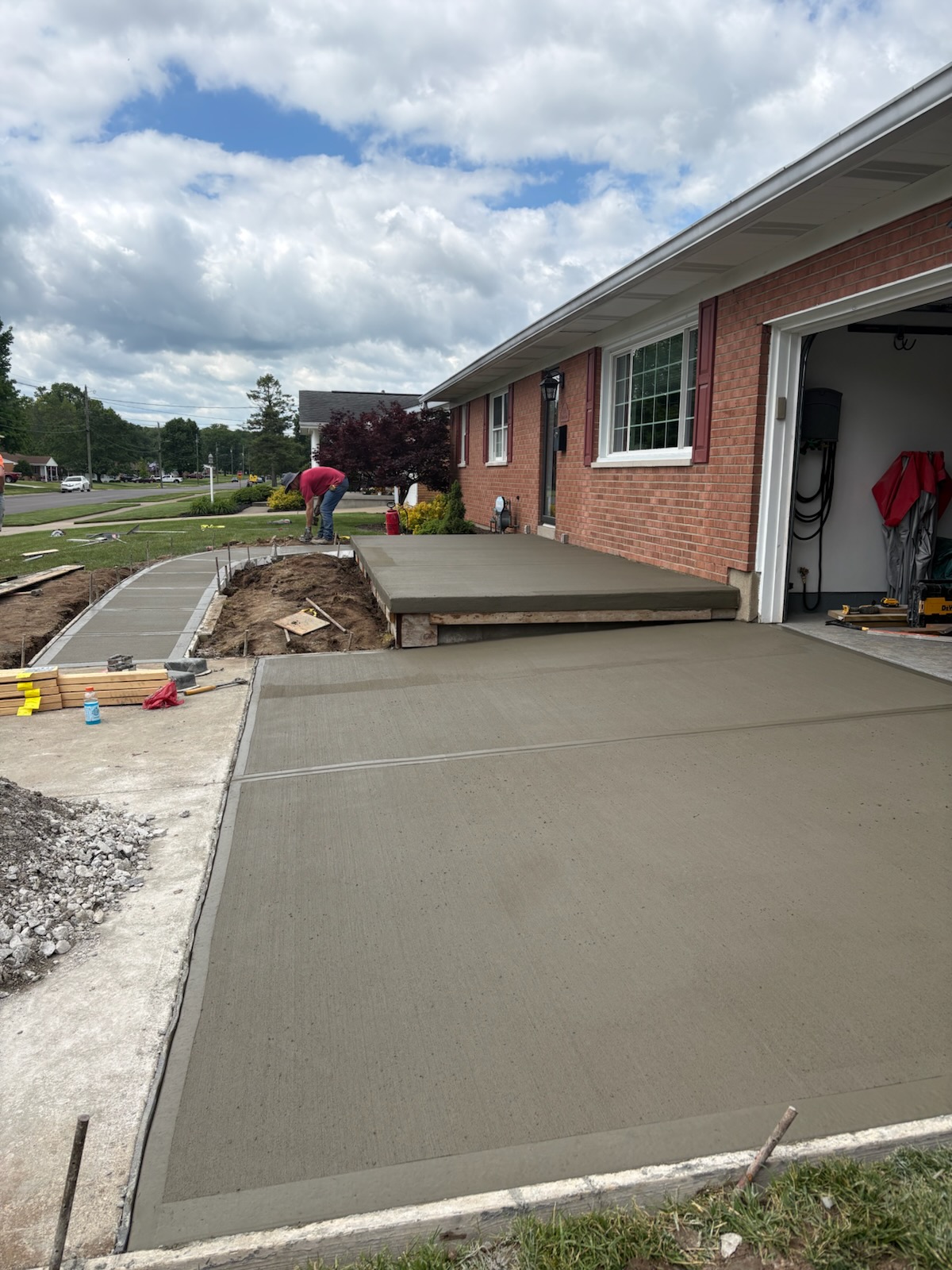 Concrete renovation — New Driveway & Walkway Concrete