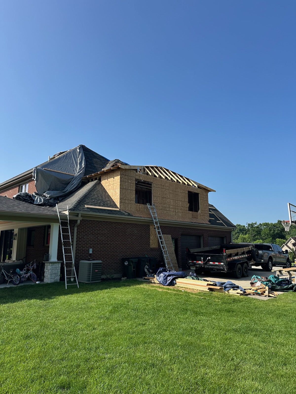 Additions renovation — Second-Story Addition Framing