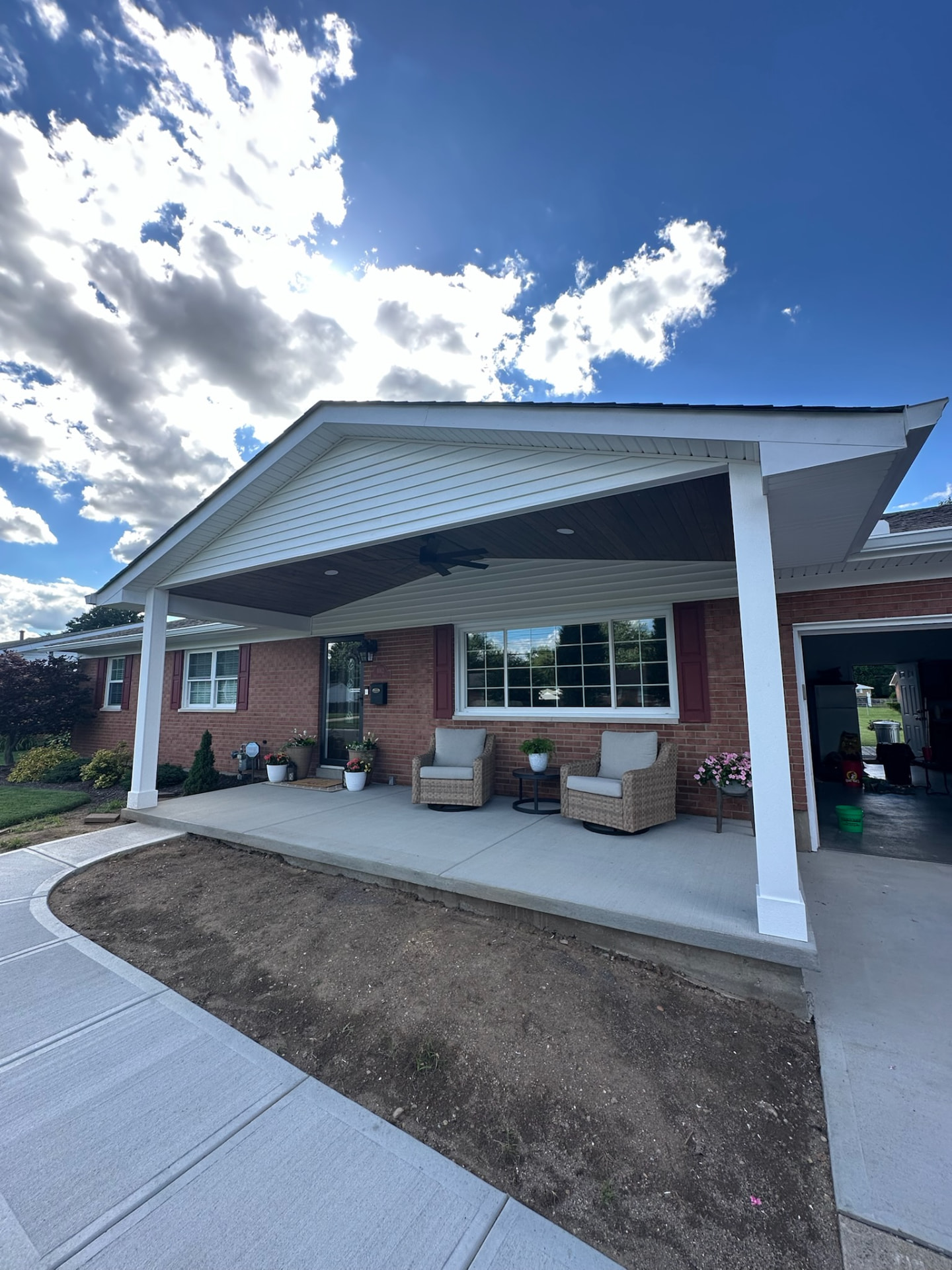 Porches renovation — Covered Front Porch Build